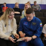 Ученики Техношколы встретились с космонавтом-испытателем отряда космонавтов Роскосмоса Сергеем Кудь-Сверчковым